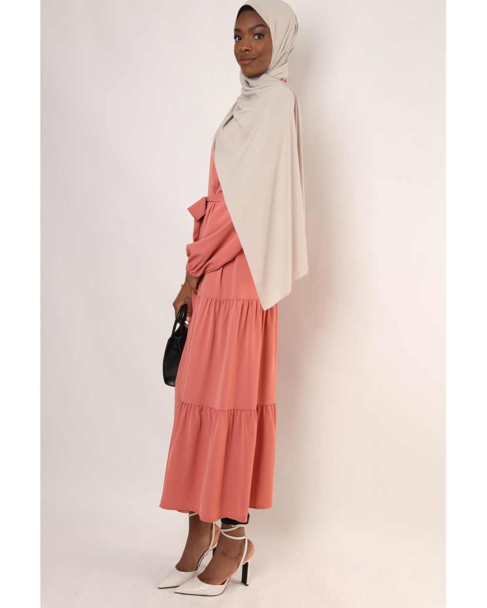 Serena kimono with ruffle