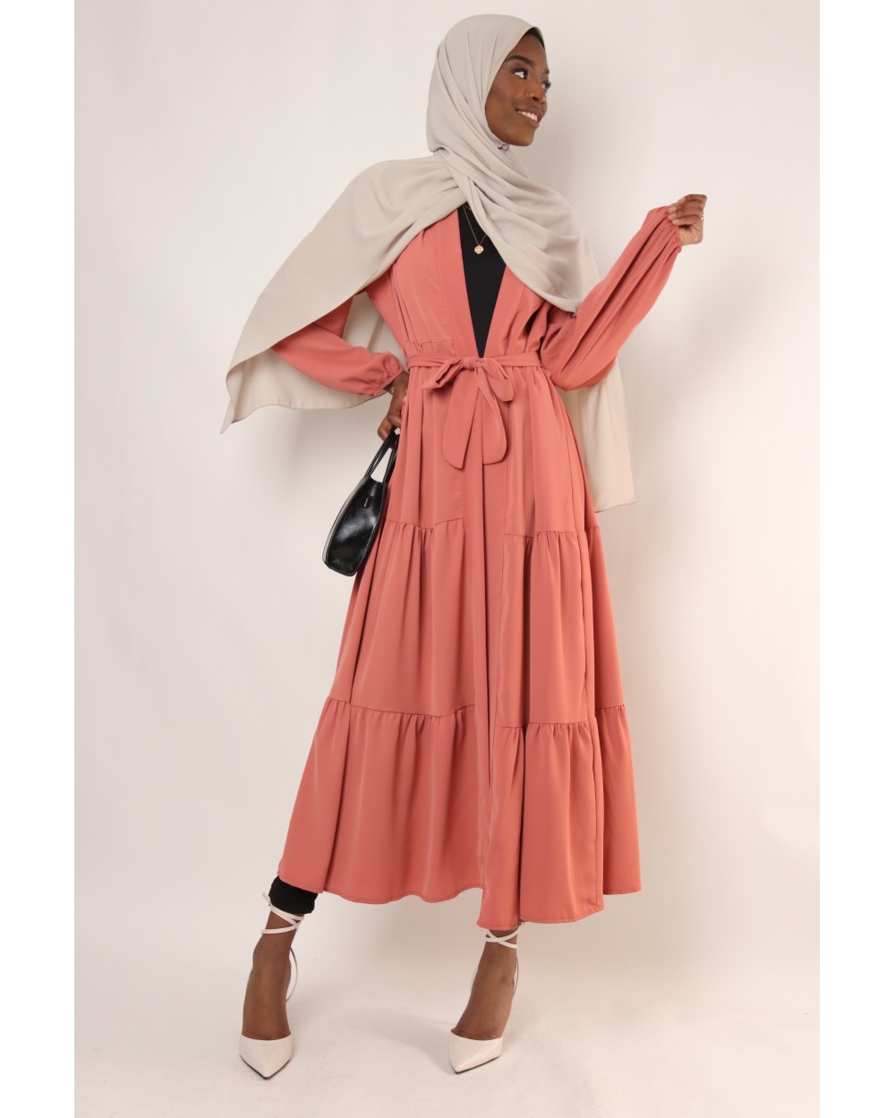 Serena kimono with ruffle