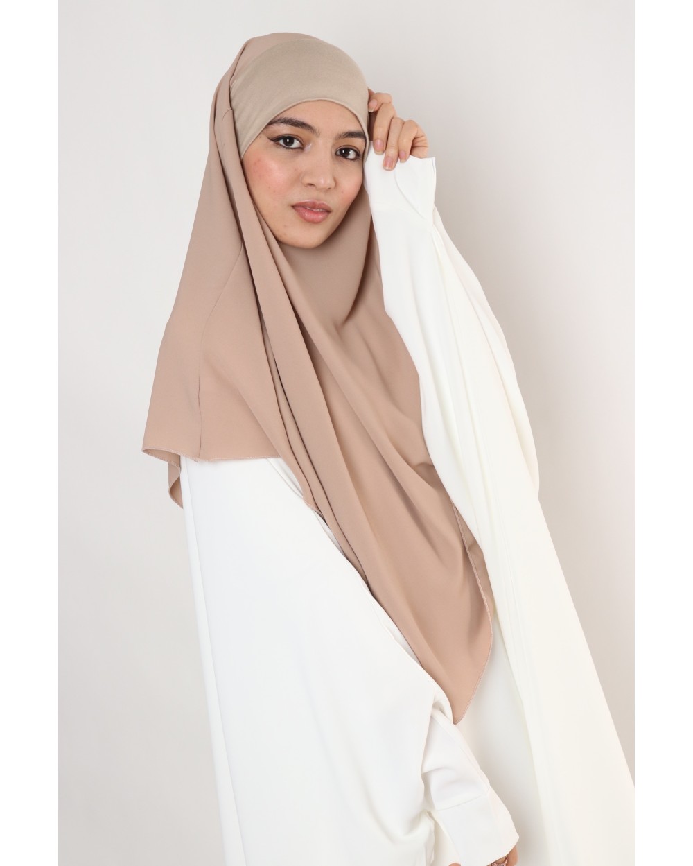 Khimar mousseline à enfiler