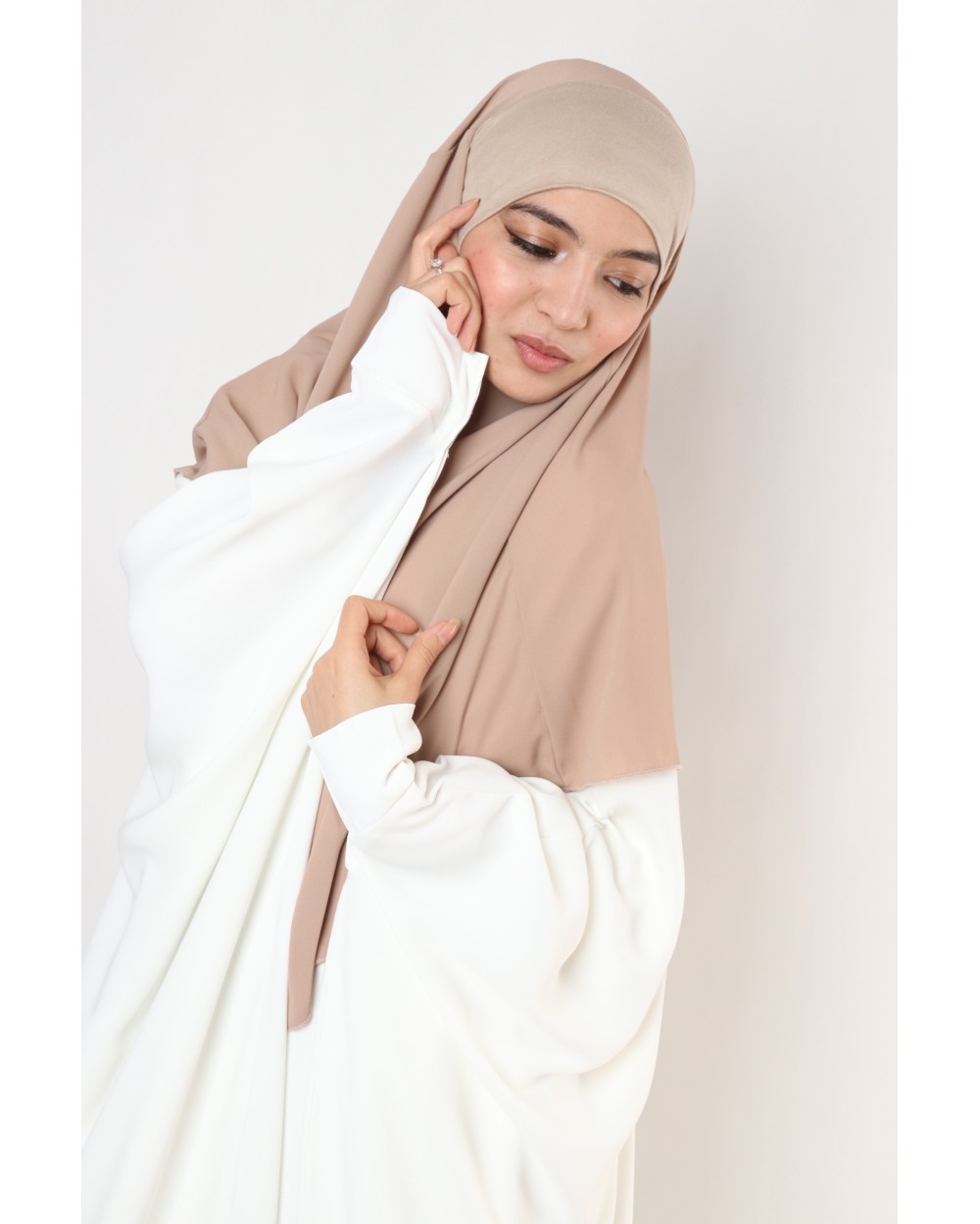 Khimar mousseline à enfiler