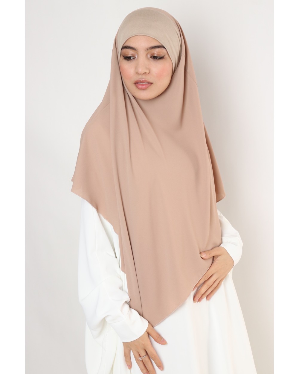 Khimar mousseline à enfiler