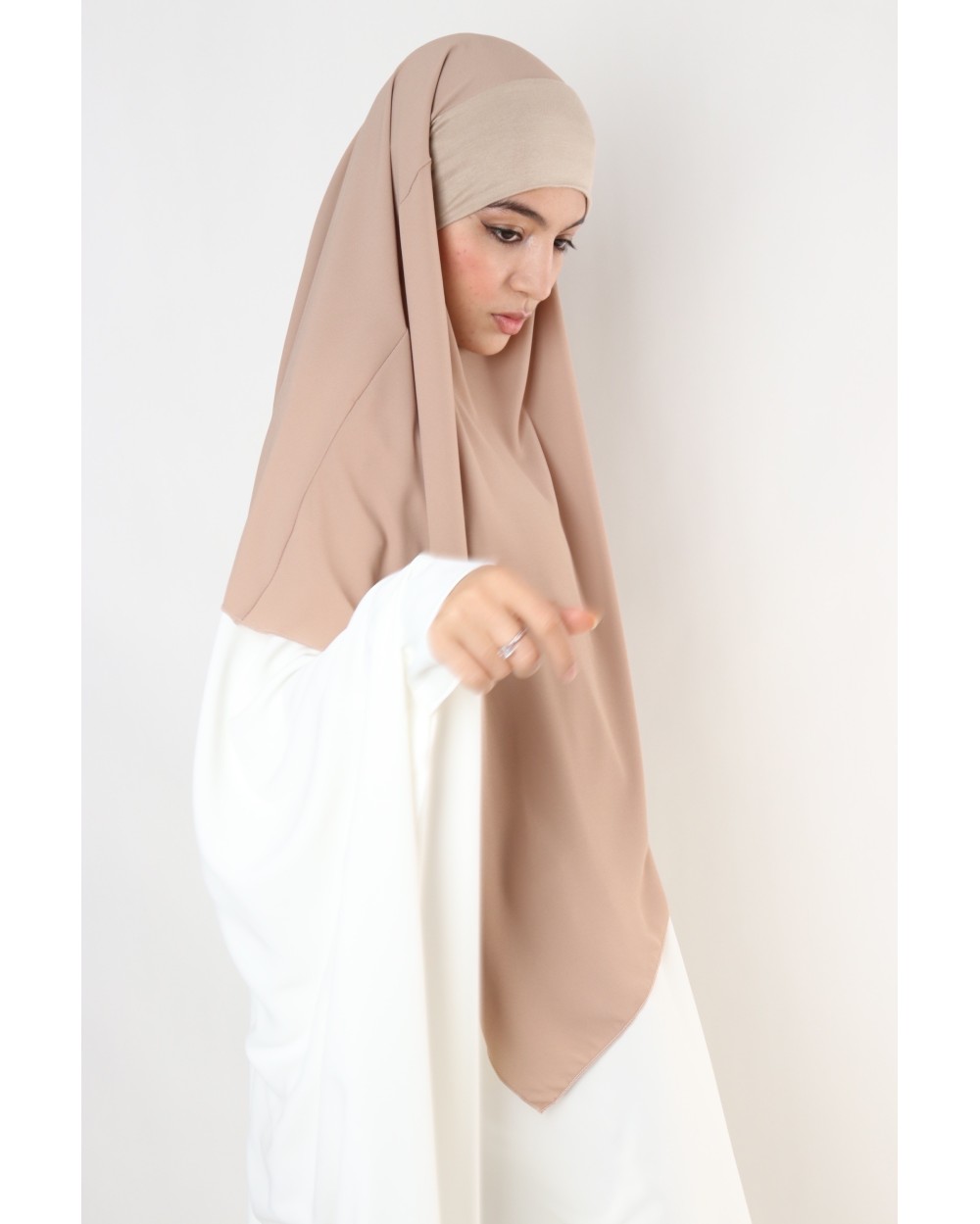 Khimar mousseline à enfiler