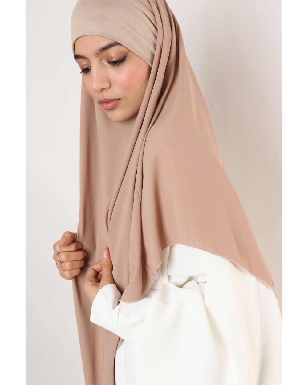 Khimar mousseline à enfiler