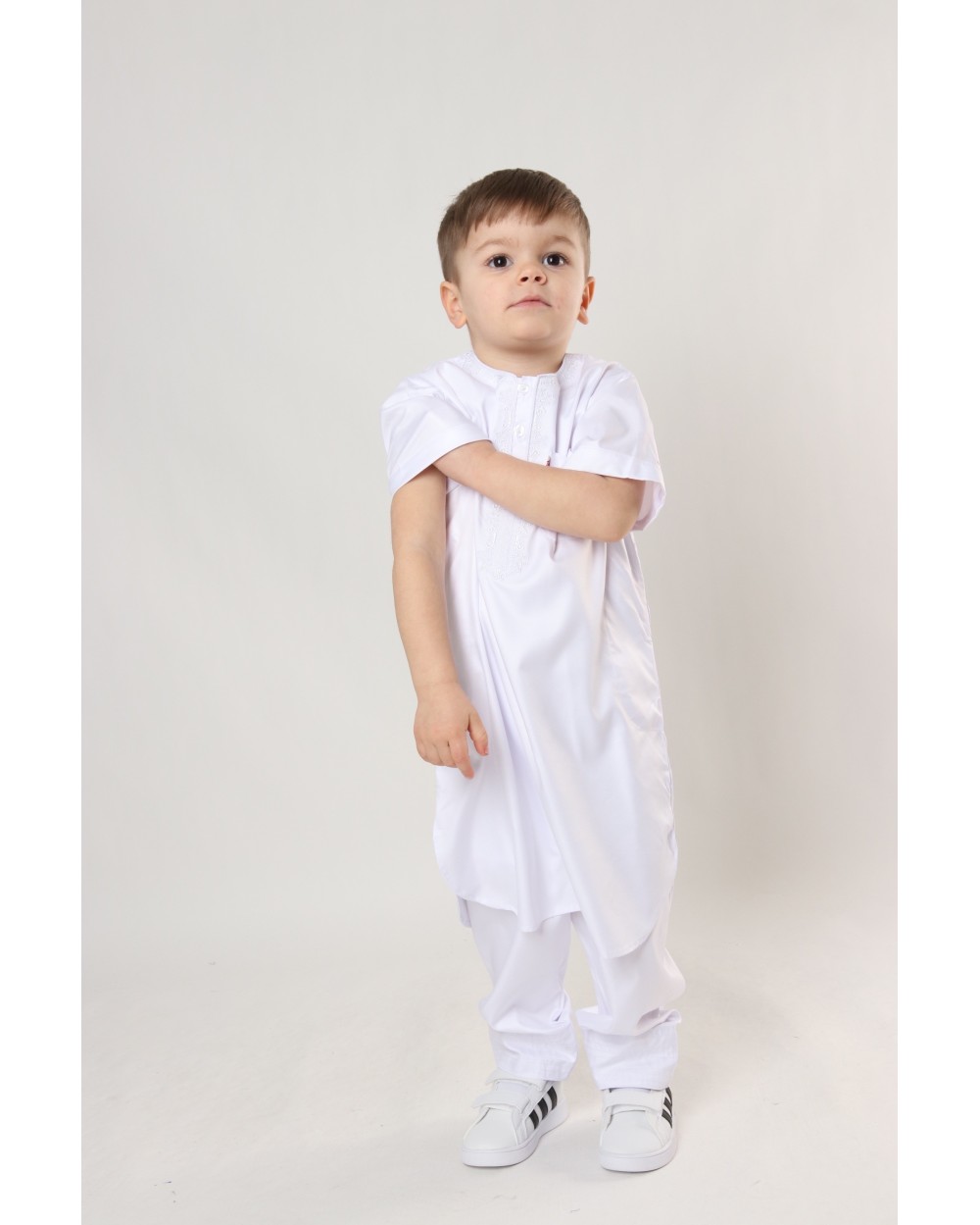Short-sleeved qamis set