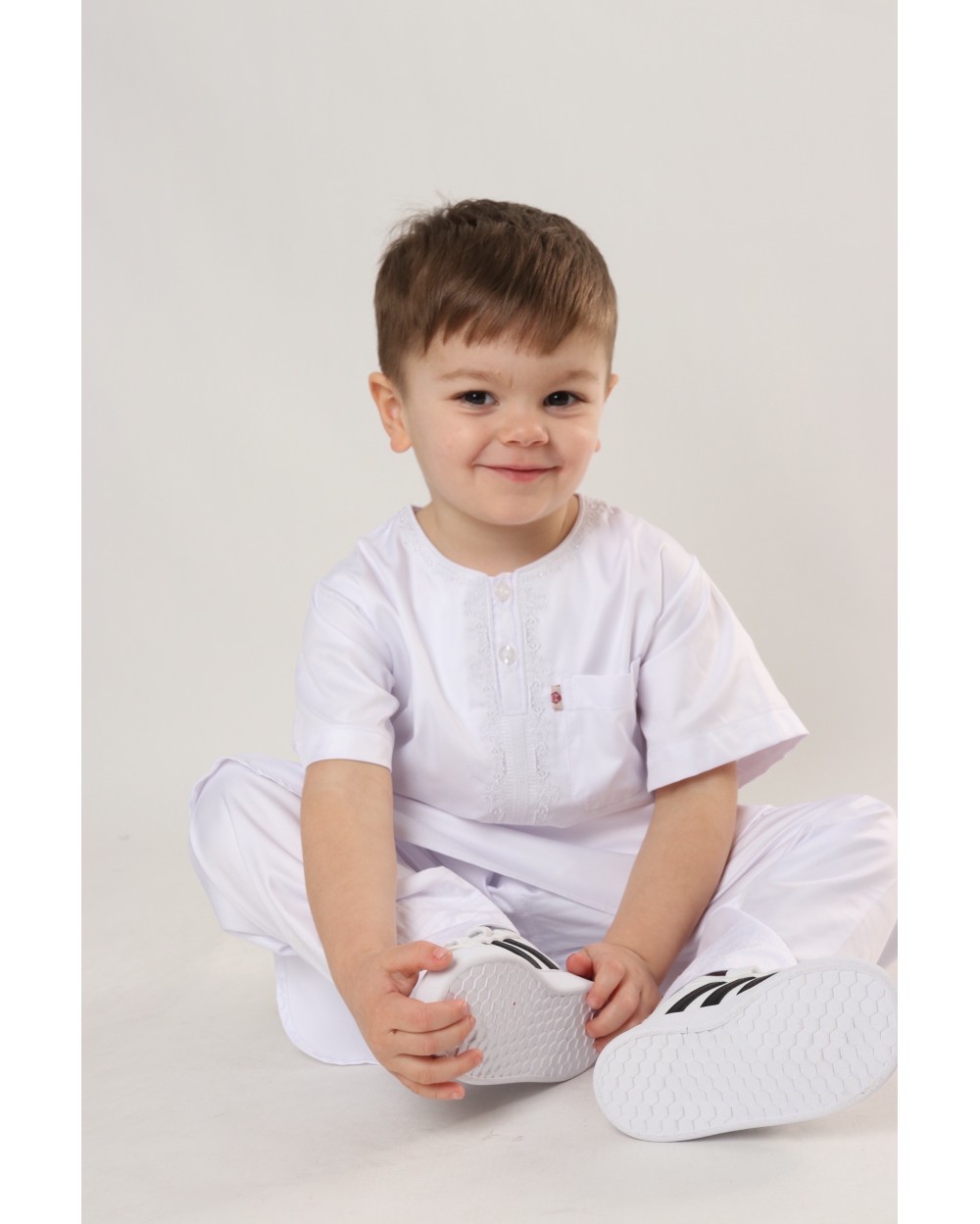 Short-sleeved qamis set