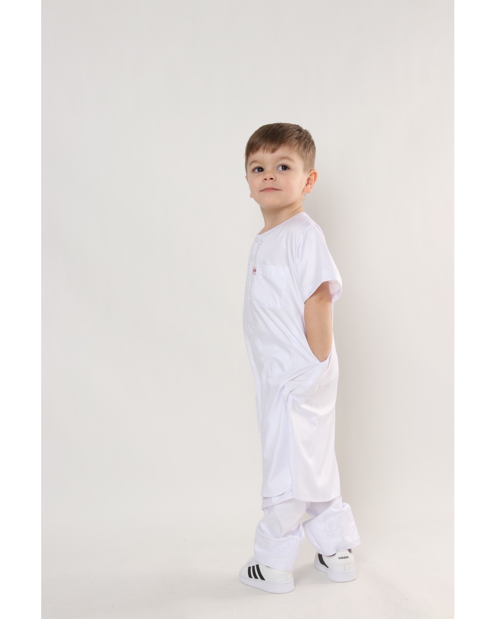 Short-sleeved qamis set