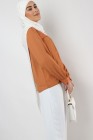 Camille blouse with puff sleeves