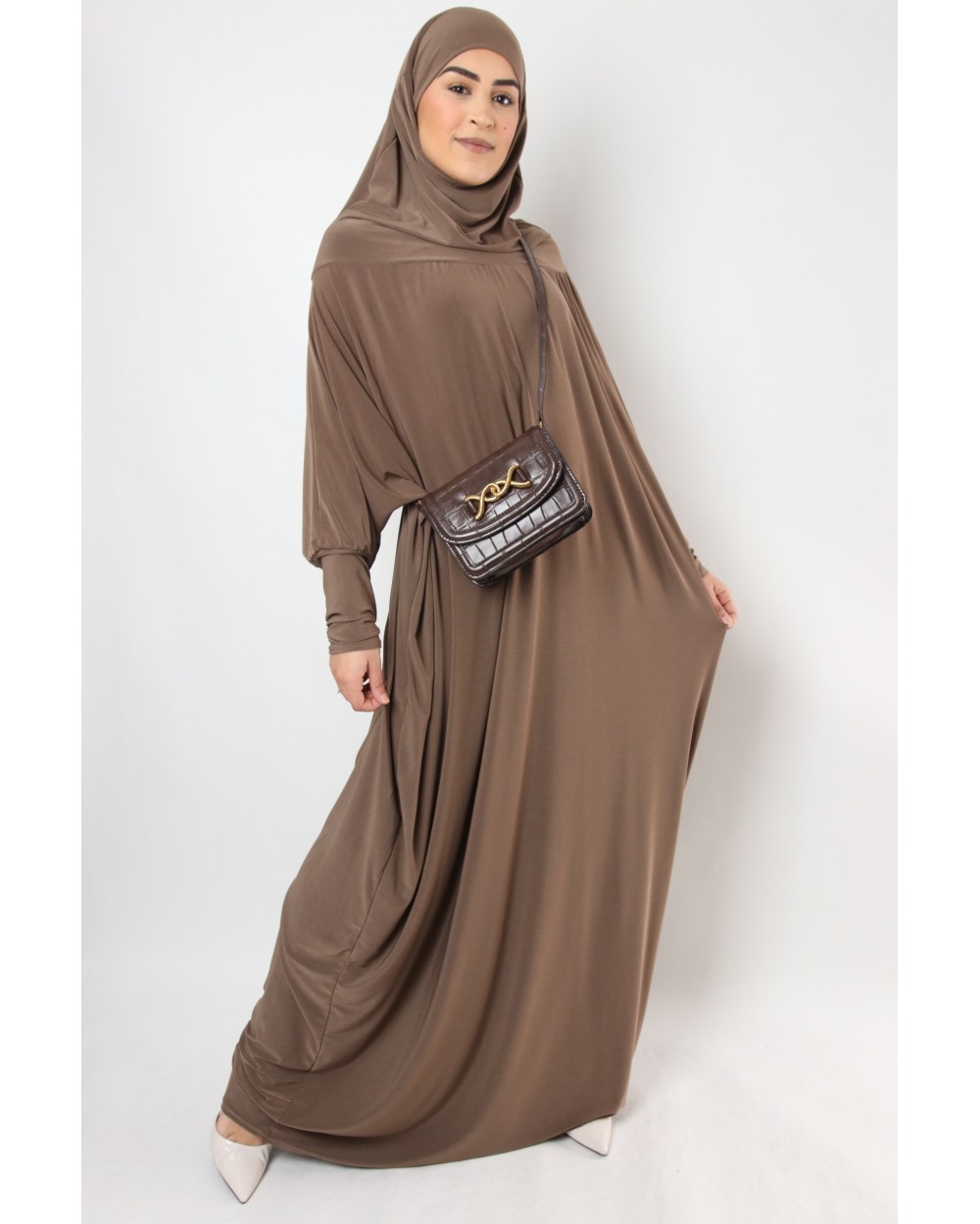 Jilbab 1 piece lycra