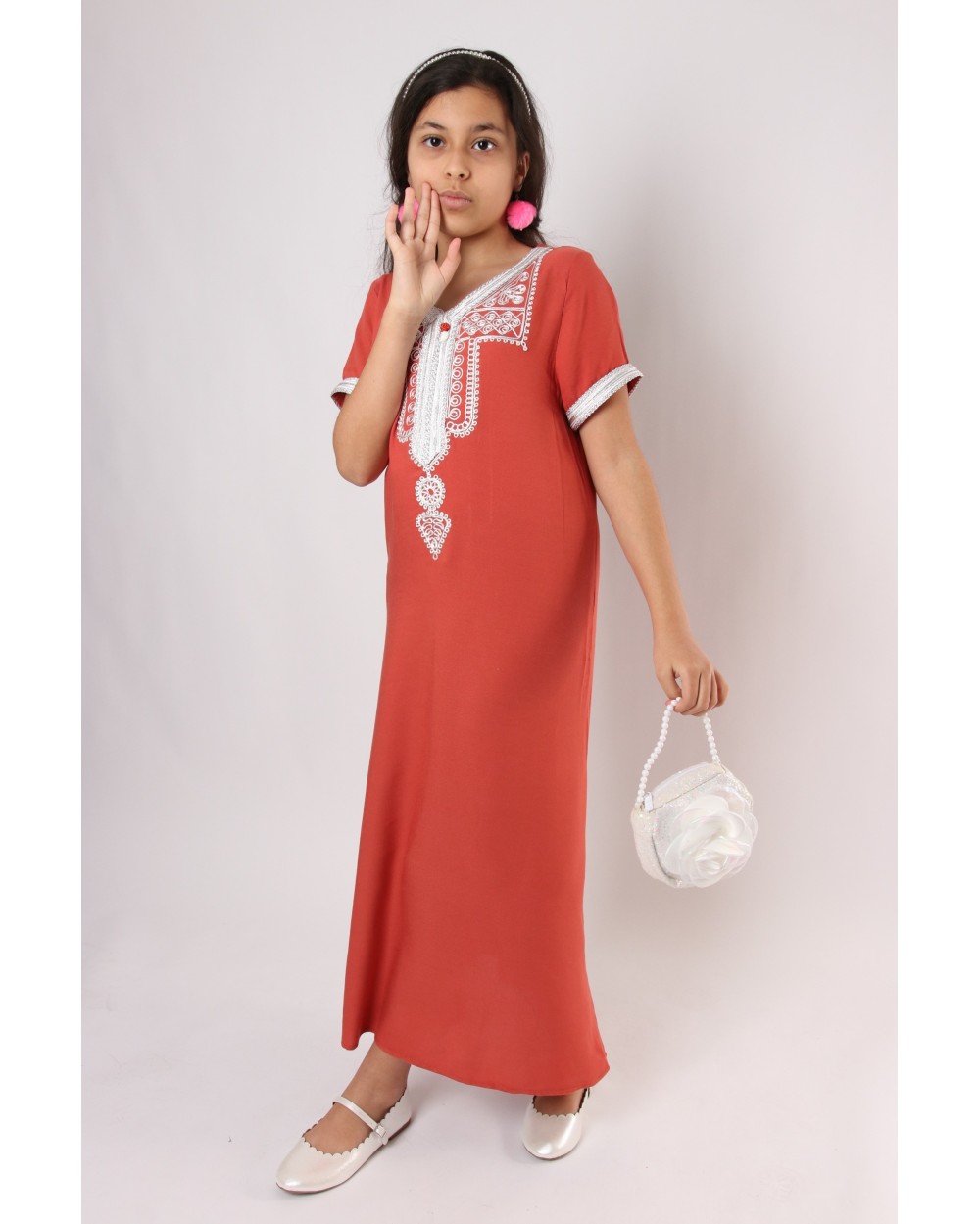 Gandoura fille broderie