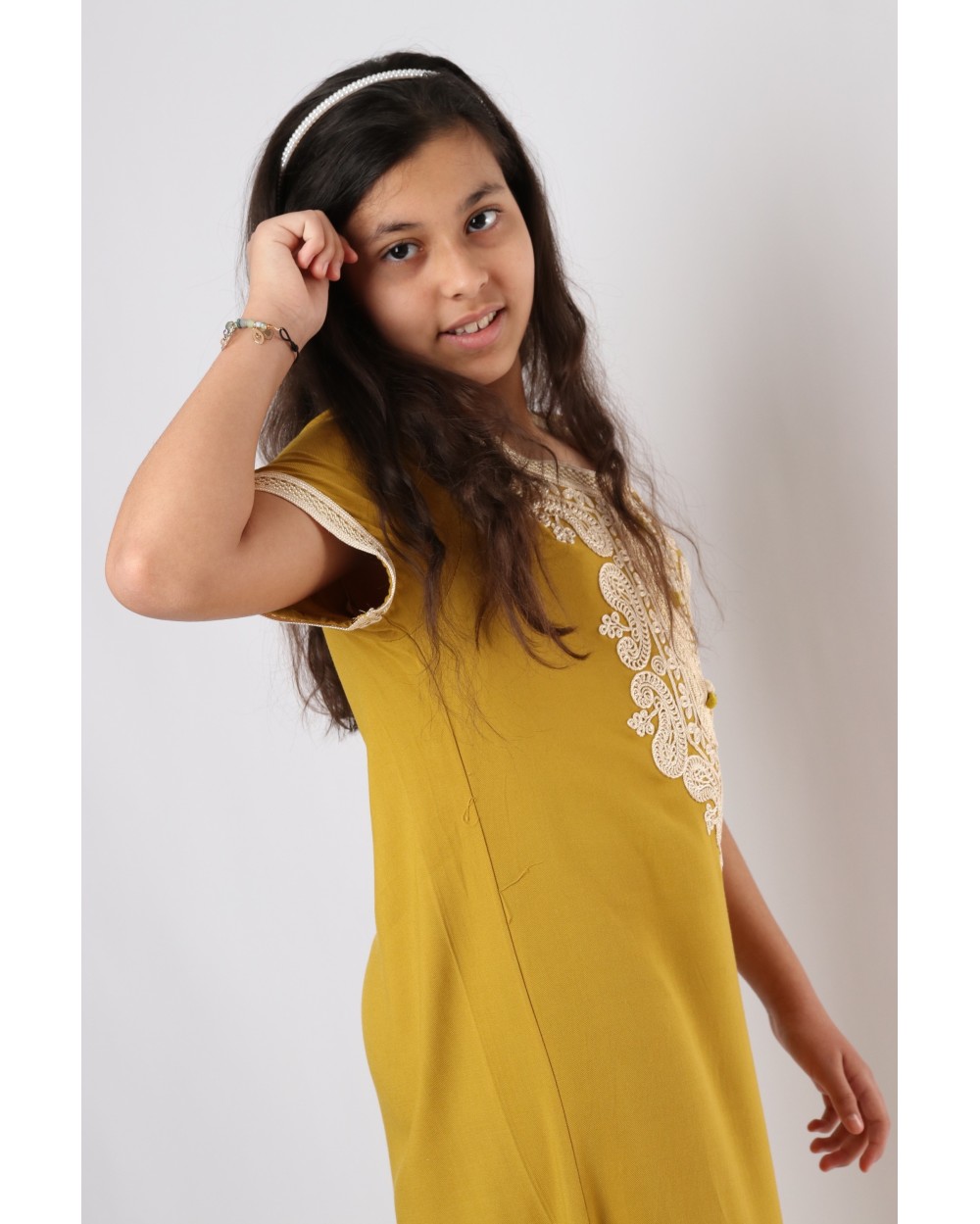 Gandoura moroccan young girl