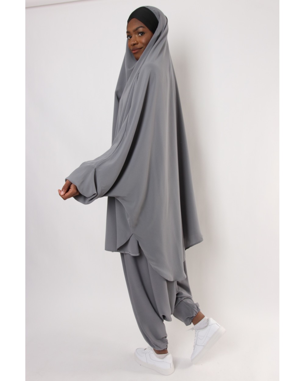 Jilbab Criss Cross lycra headband and sarouel