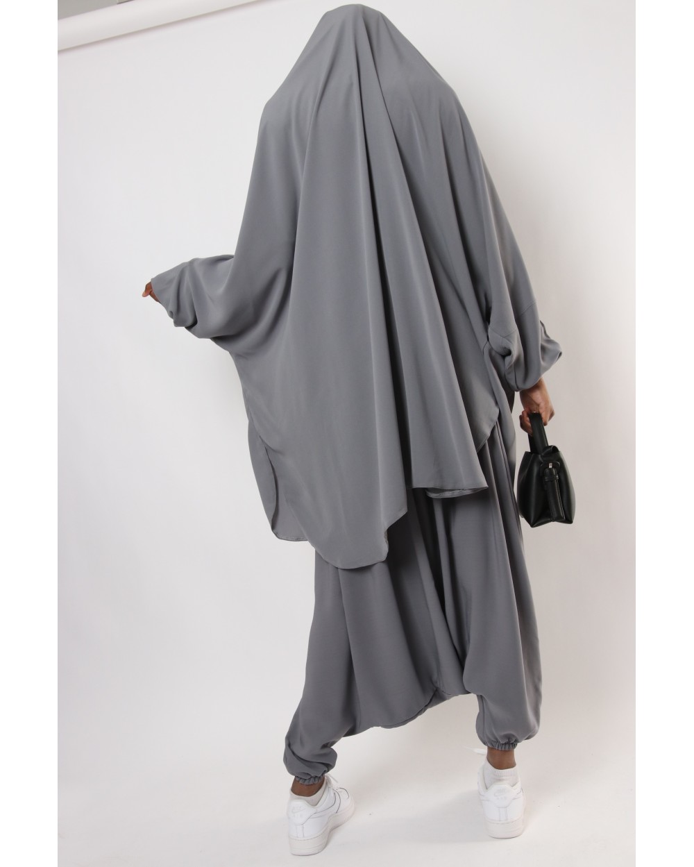 Jilbab bandeau croisé lycra et sarouel