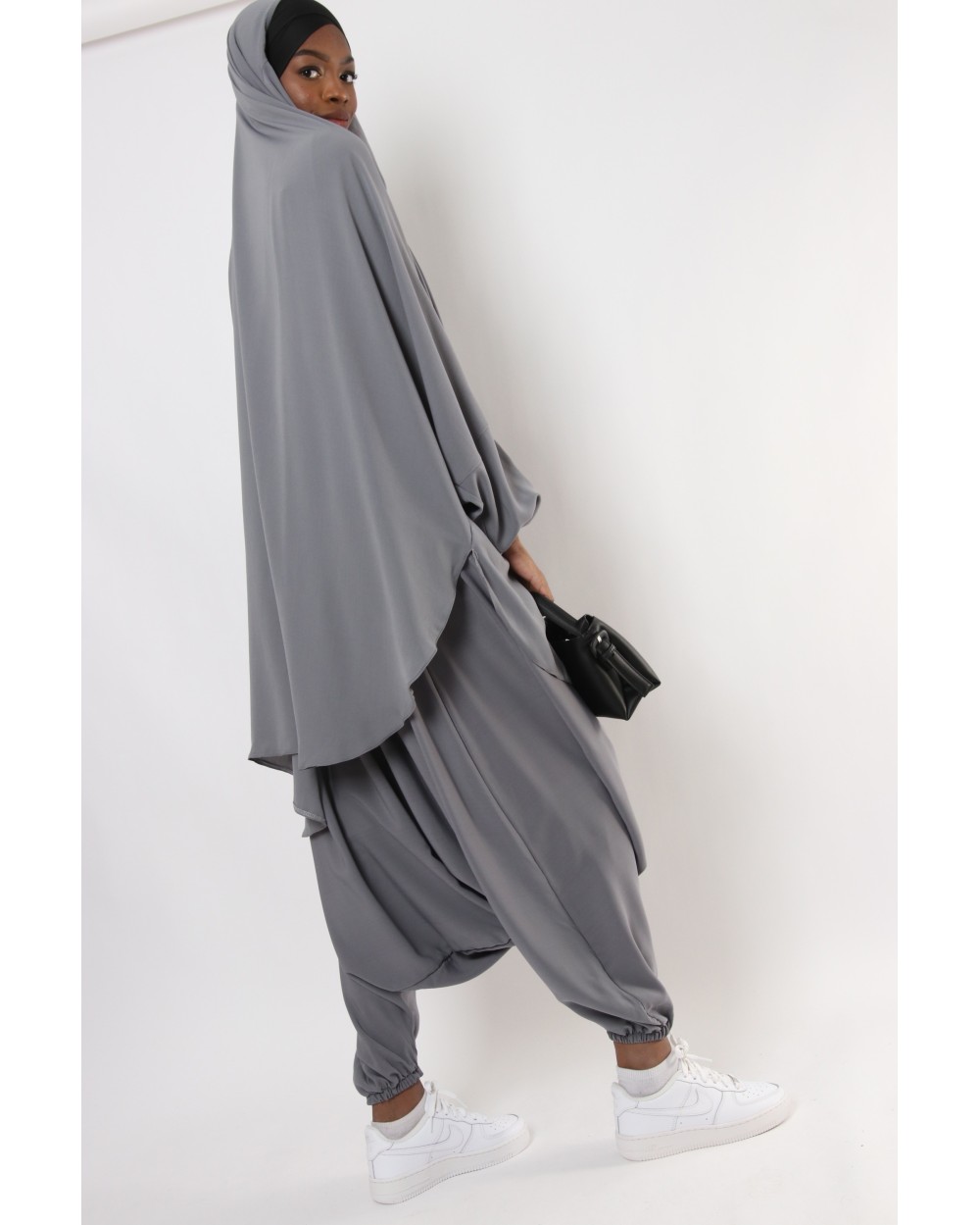 Jilbab Criss Cross lycra headband and sarouel