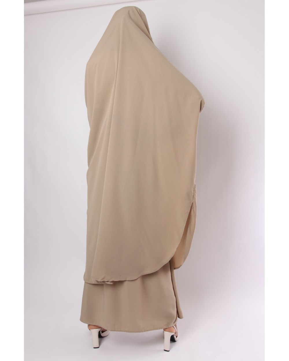 Jilbab crossed headband lycra and skirt