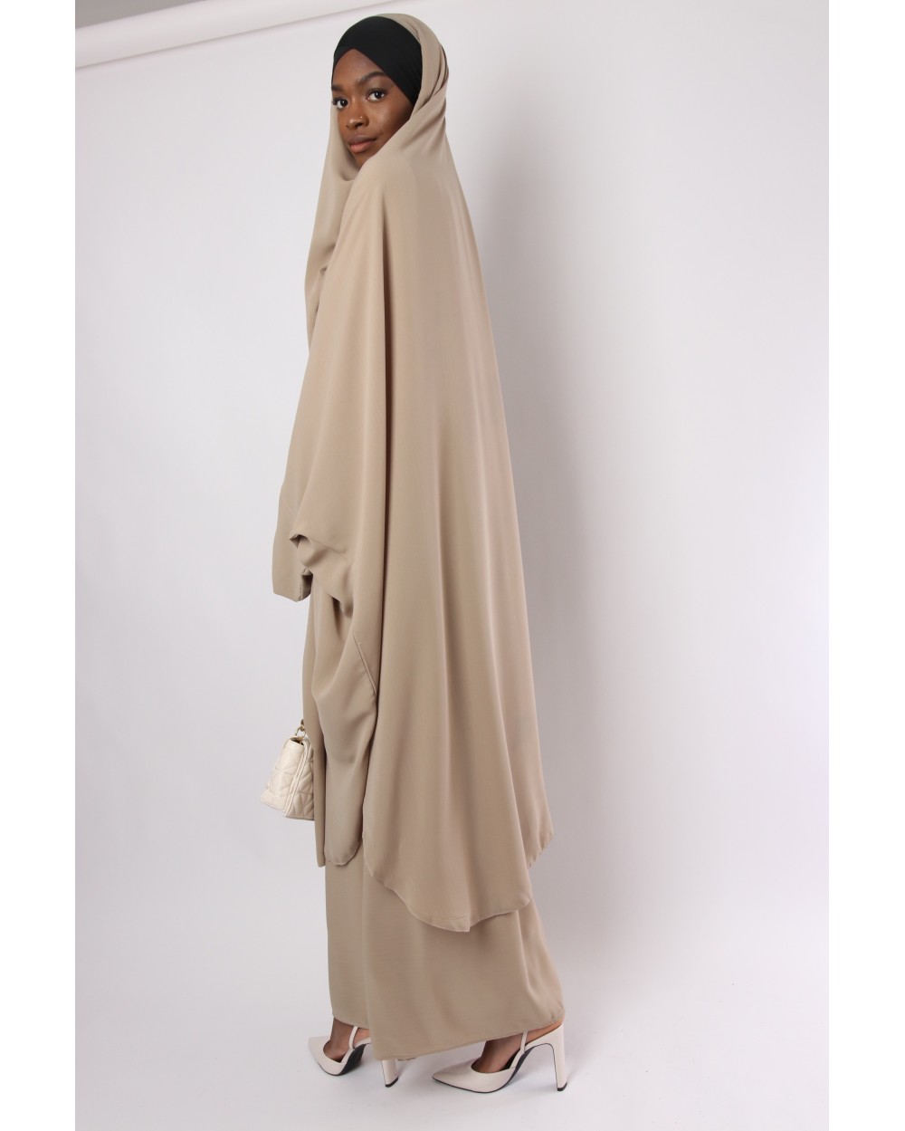 Jilbab bandeau croisé lycra et jupe