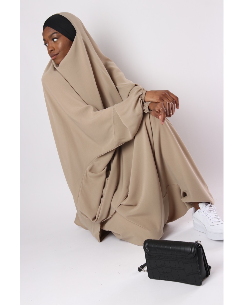 Jilbab Criss Cross lycra headband and sarouel