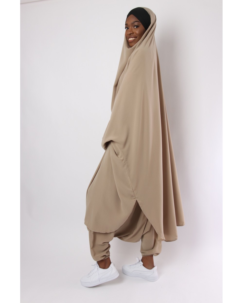 Jilbab Criss Cross lycra headband and sarouel