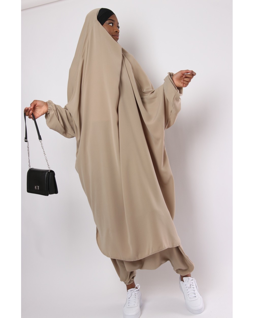 Jilbab Criss Cross lycra headband and sarouel