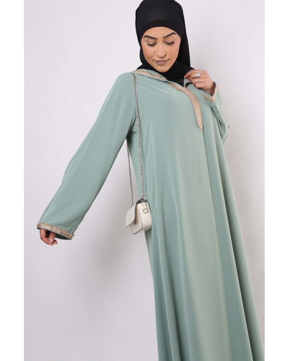 Abaya à capuche Alizia
