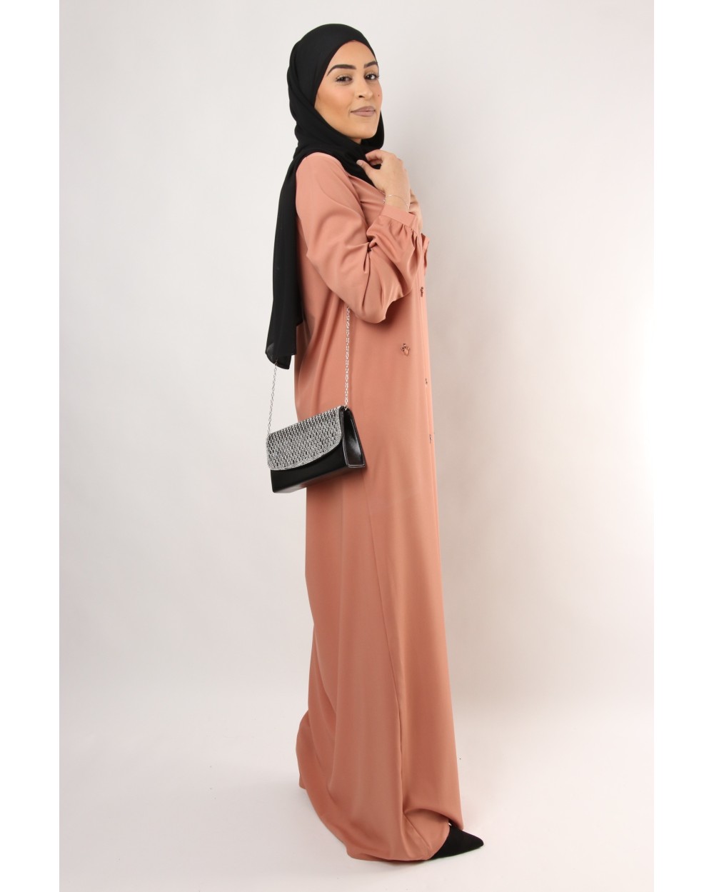 Robe longue Rive avec bijoux