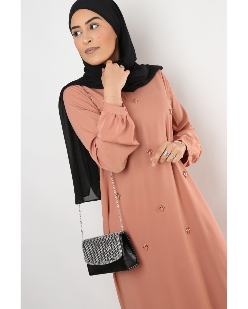 Robe longue Rive avec bijoux