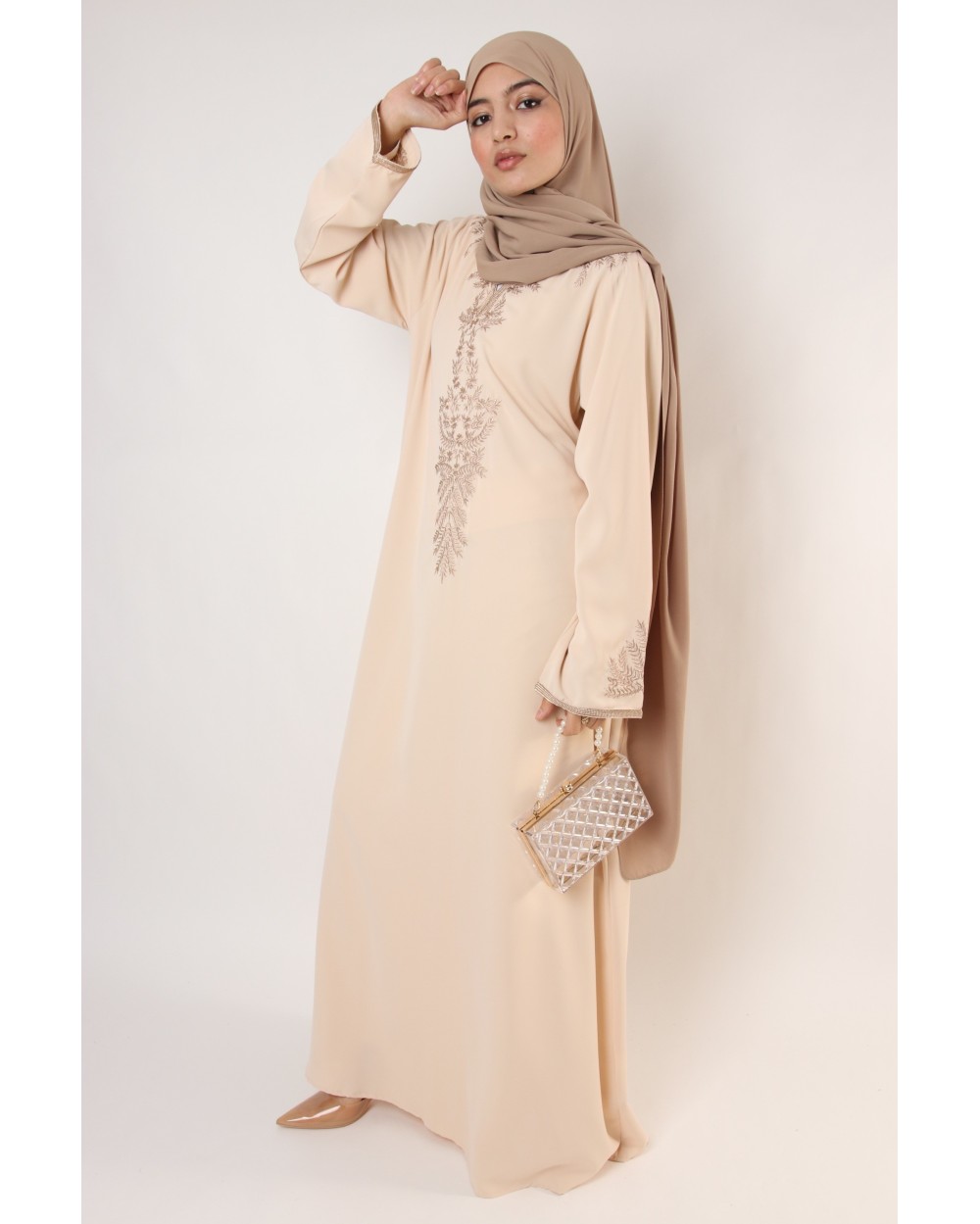 Yosra Embroidered Abaya