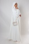 Jilbab une pièce blanc