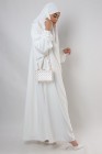 Jilbab une pièce blanc