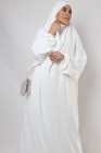 Jilbab une pièce blanc