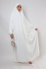 Jilbab une pièce blanc