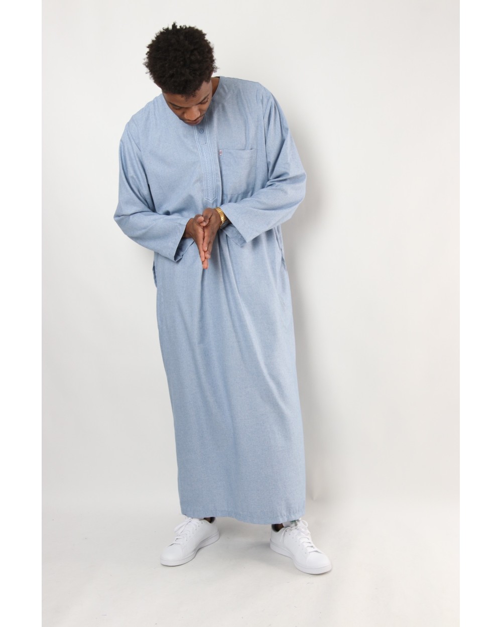 Qamis AFAQ coton manche longue