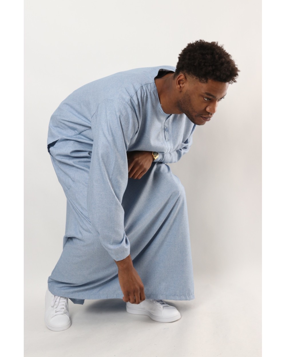 Qamis AFAQ coton manche longue