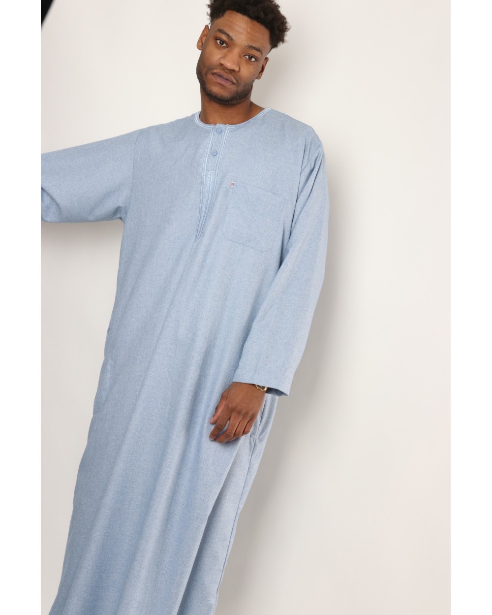 Qamis AFAQ coton manche longue