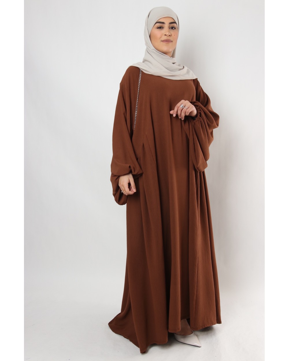 Abaya Jazz manches bouffantes