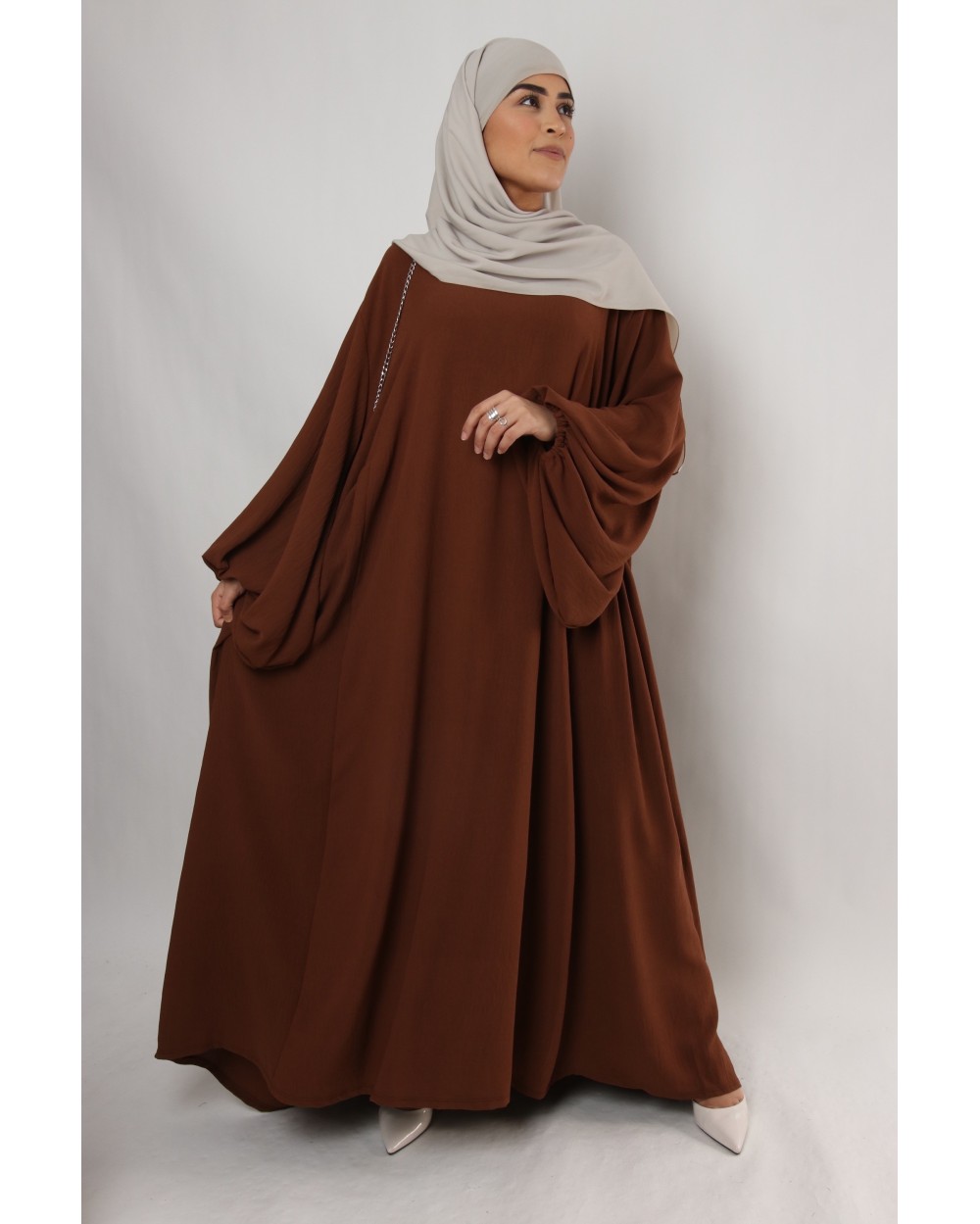 Abaya Jazz manches bouffantes