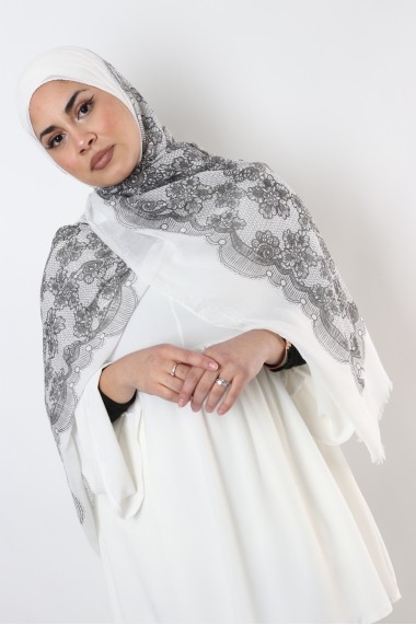 Maxi Hijab printed lace