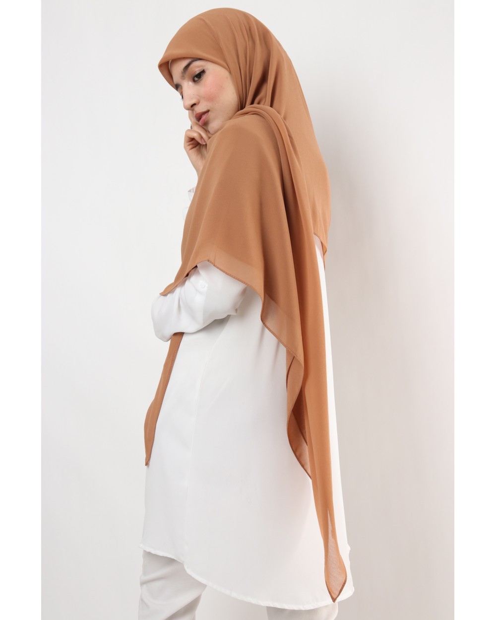 Nissa square chiffon hijab 150cm