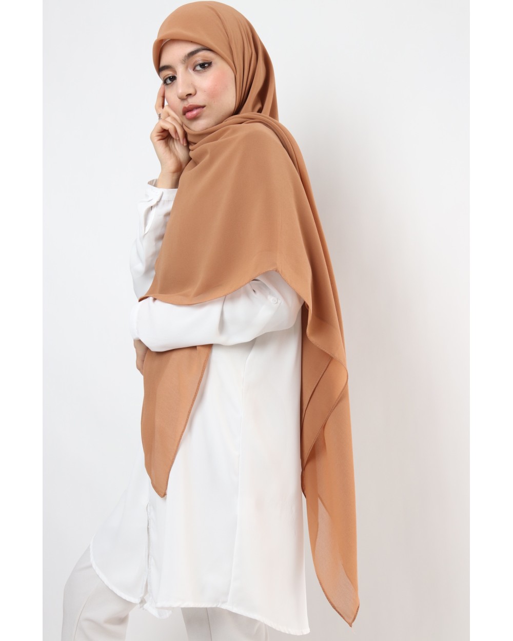 Nissa square chiffon hijab 150cm