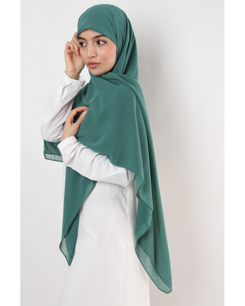 Hijab mousseline carré Nissa 150cm