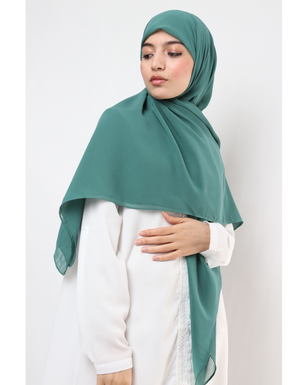 Nissa square chiffon hijab 150cm