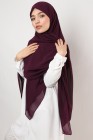 Nissa square chiffon hijab 150cm