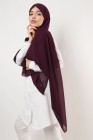 Hijab mousseline carré Nissa 150cm