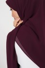 Hijab mousseline carré Nissa 150cm