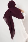 Hijab mousseline carré Nissa 150cm