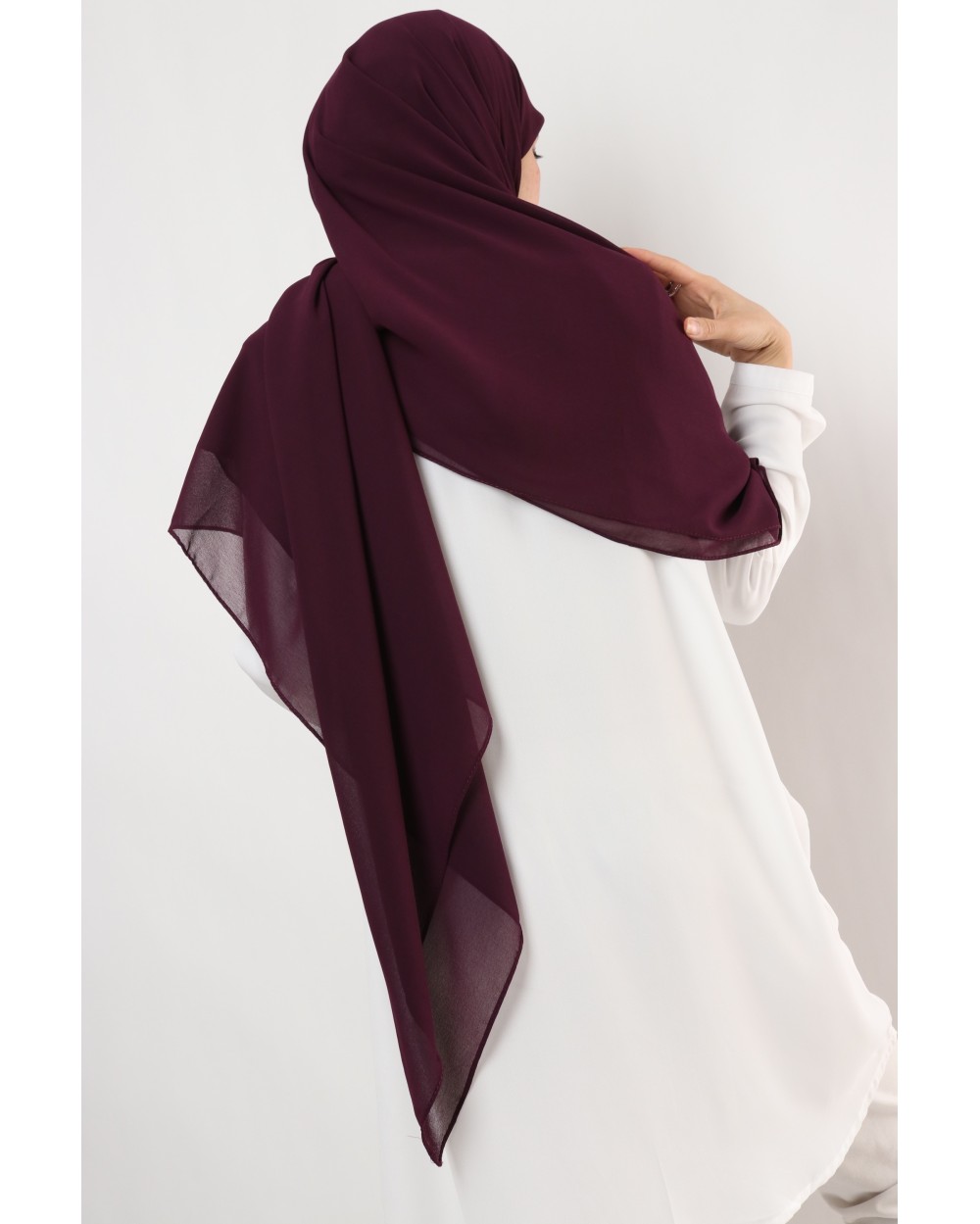 Nissa square chiffon hijab 150cm