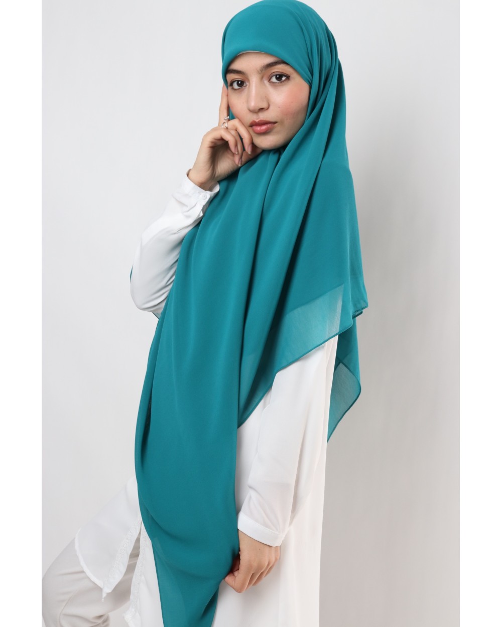 Nissa square chiffon hijab 150cm