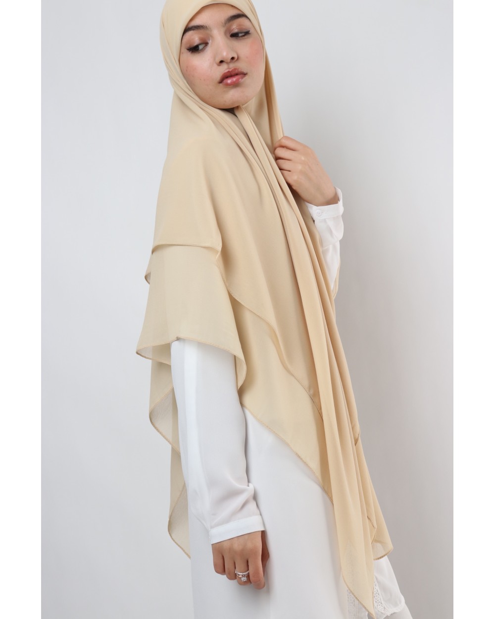 Nissa square chiffon hijab 150cm