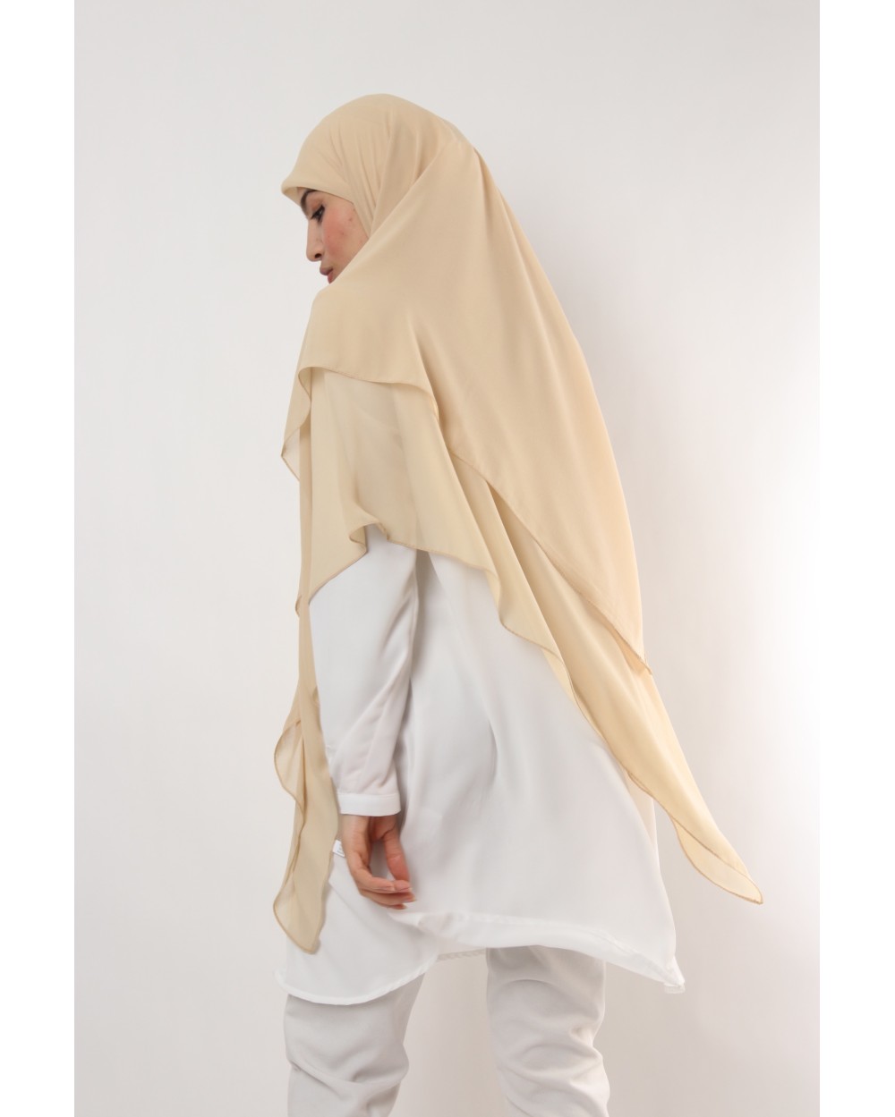 Nissa square chiffon hijab 150cm