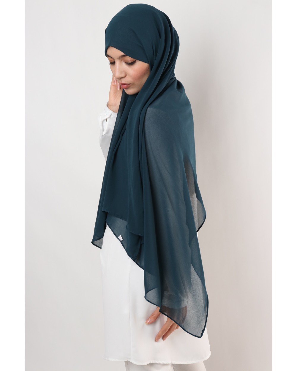 Hijab mousseline carré Nissa 150cm