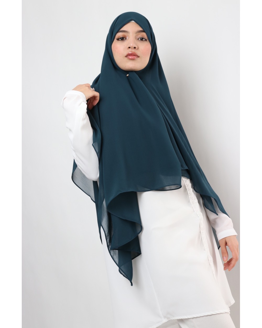 Hijab mousseline carré Nissa 150cm